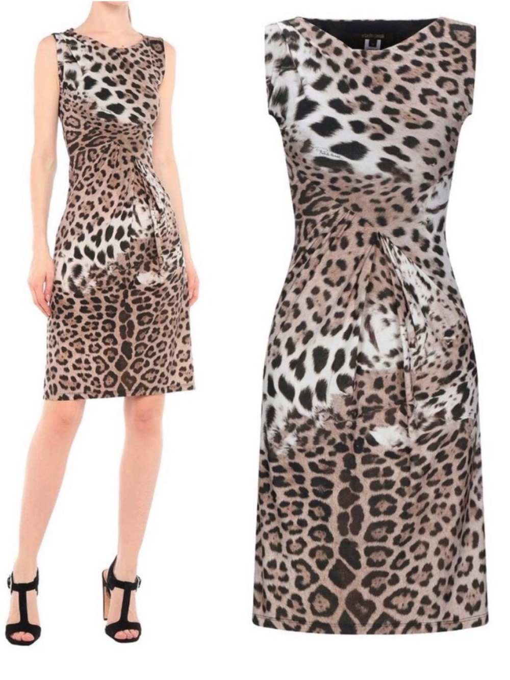 NWT Roberto Cavalli Leopard Dress 48